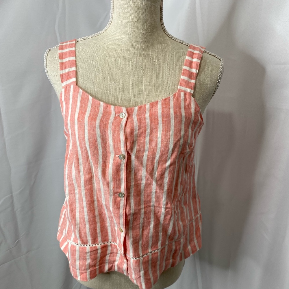 C and C California linen summer top